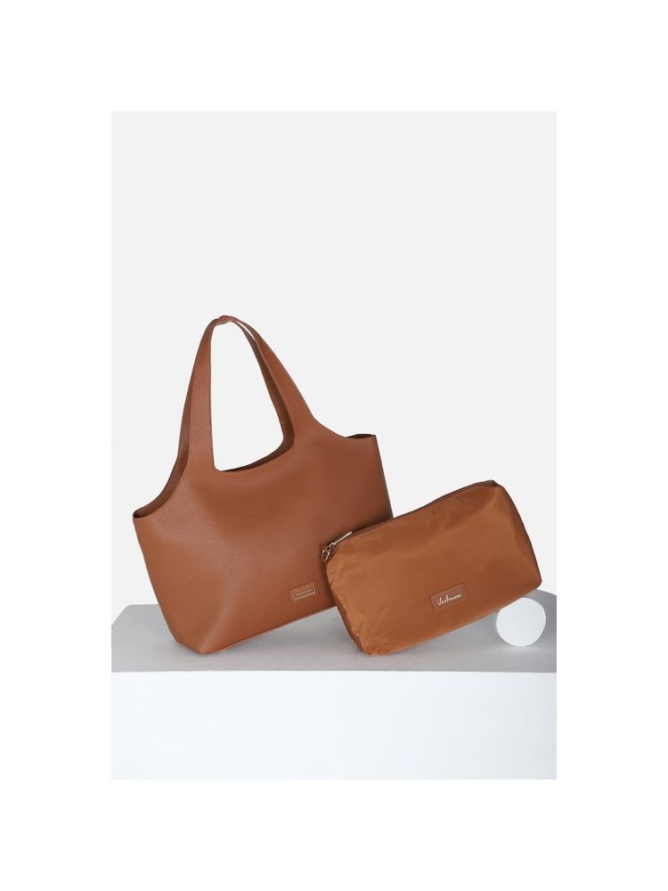 Van Heusen Women Casual Brown Textured Handbag-picture-22