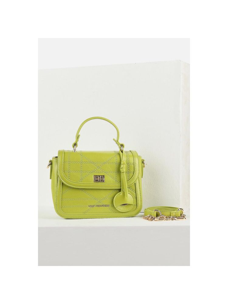 Van Heusen Women Casual Green Textured Sling Bag with Detachable Strap-picture-18