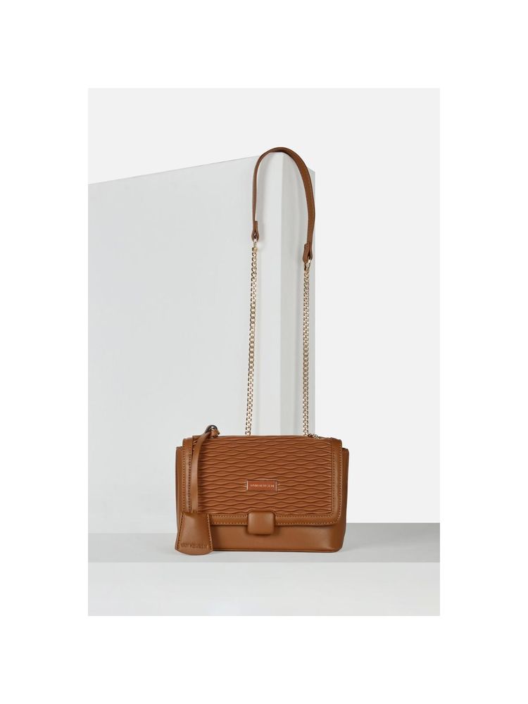 Van Heusen Women Casual Brown Textured Sling Bag-picture-41