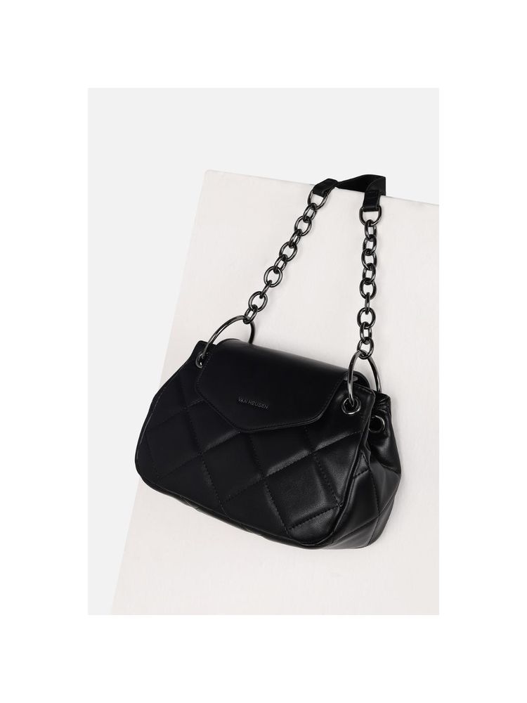 Van Heusen Women Casual Black Textured Handbag-picture-38