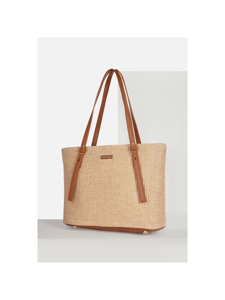 Van Heusen Women Casual Beige Textured Handbag-image-49