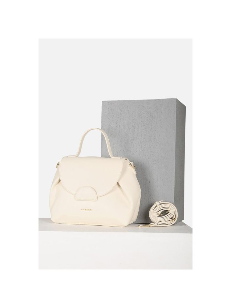 Van Heusen Women Casual Beige Textured Sling Bag with Detachable Strap-picture-10