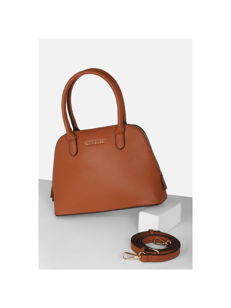 Van Heusen Women Casual Brown Textured Handbag-picture-11