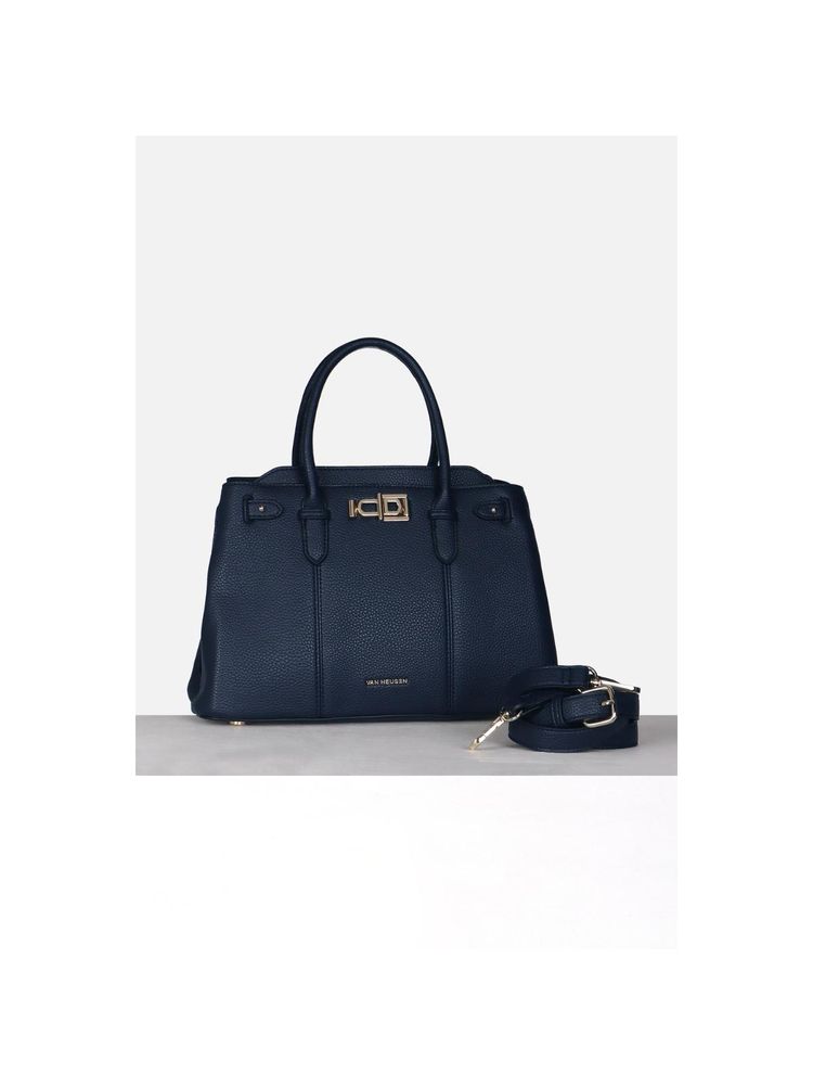Van Heusen Women Casual Navy Blue Textured Handbag-picture-26
