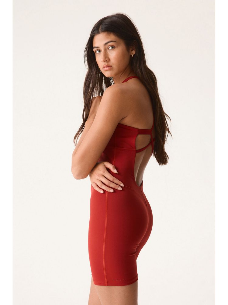 H&M Women Red Sports Playsuit With Sculptmove-picture-25