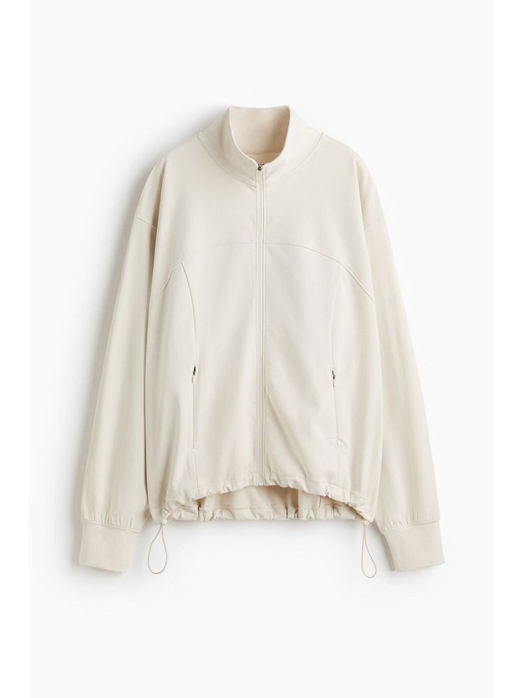 H&M Women White Sports Track Jacket With Softmove-image-4