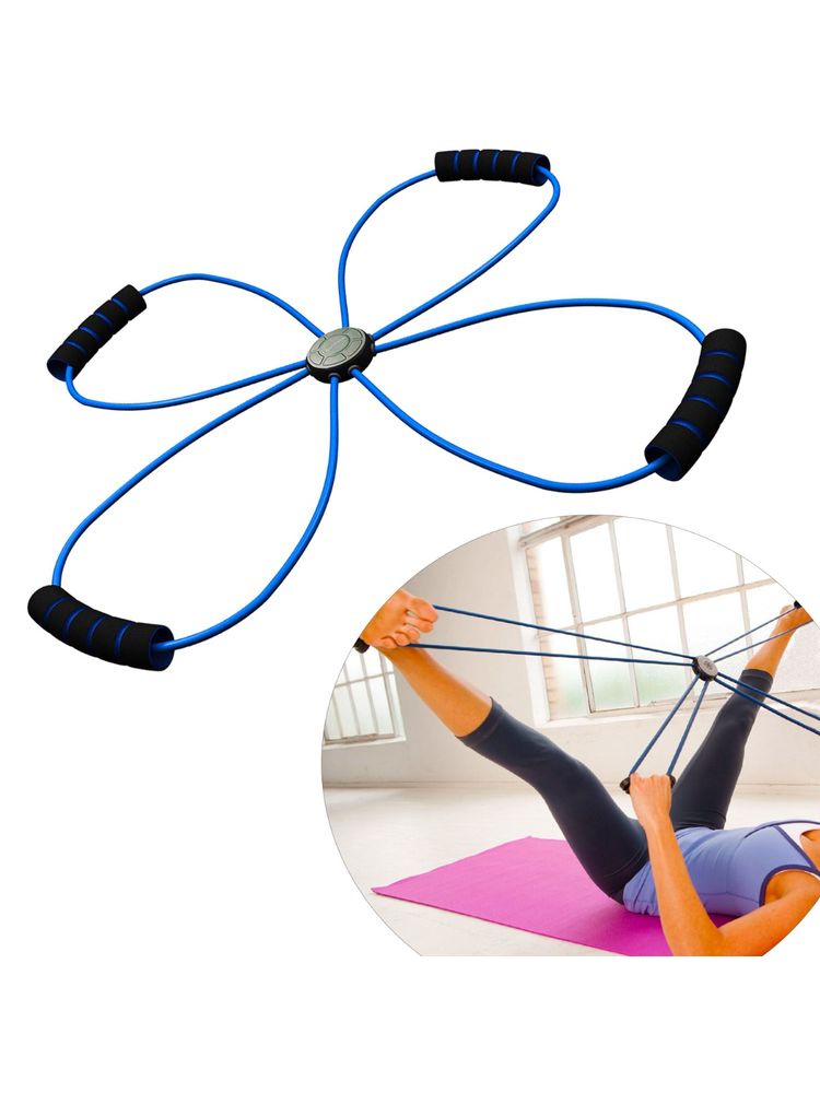 Strauss X shape Yoga Resistance Band (Blue)