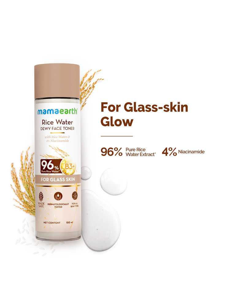 Mamaearth Rice Water Dewy Face Toner with 4% Niacinamide for Glass Skin and All Skin Types-picture-11