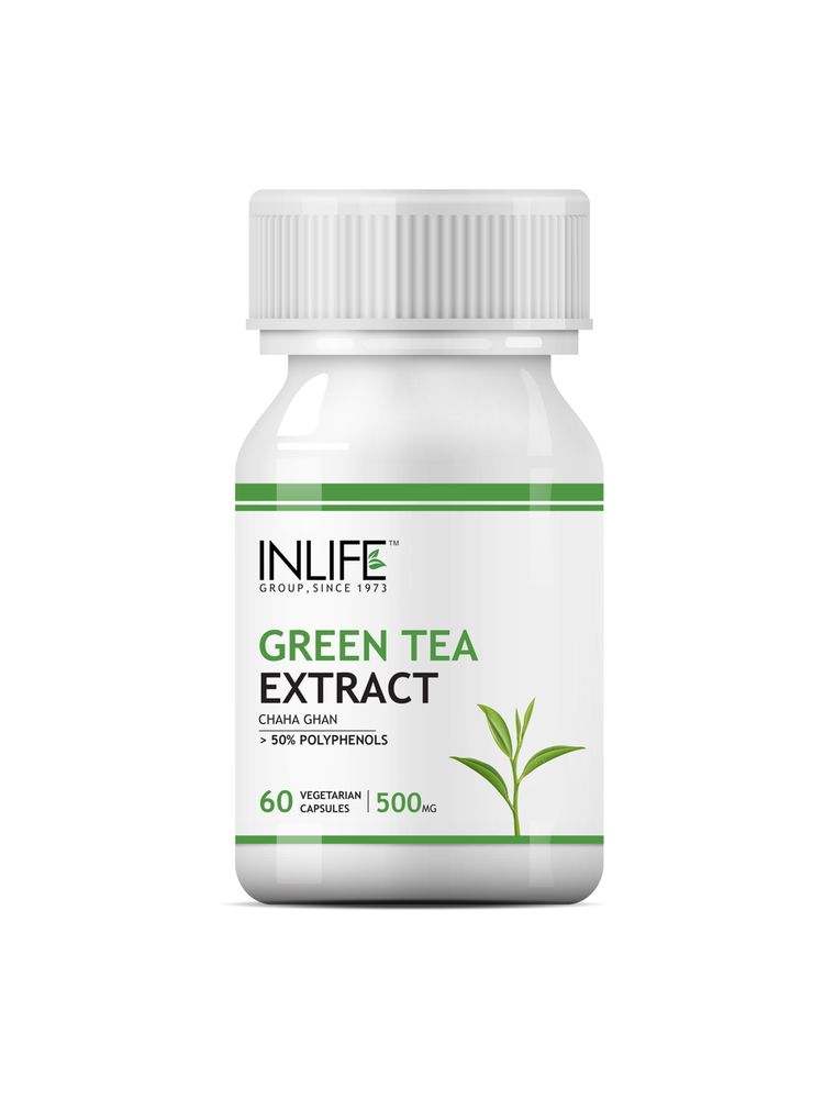Inlife Green Tea Extract 500mg for Weight Loss Herbal Supplement for Men & Women Capsules-picture-19