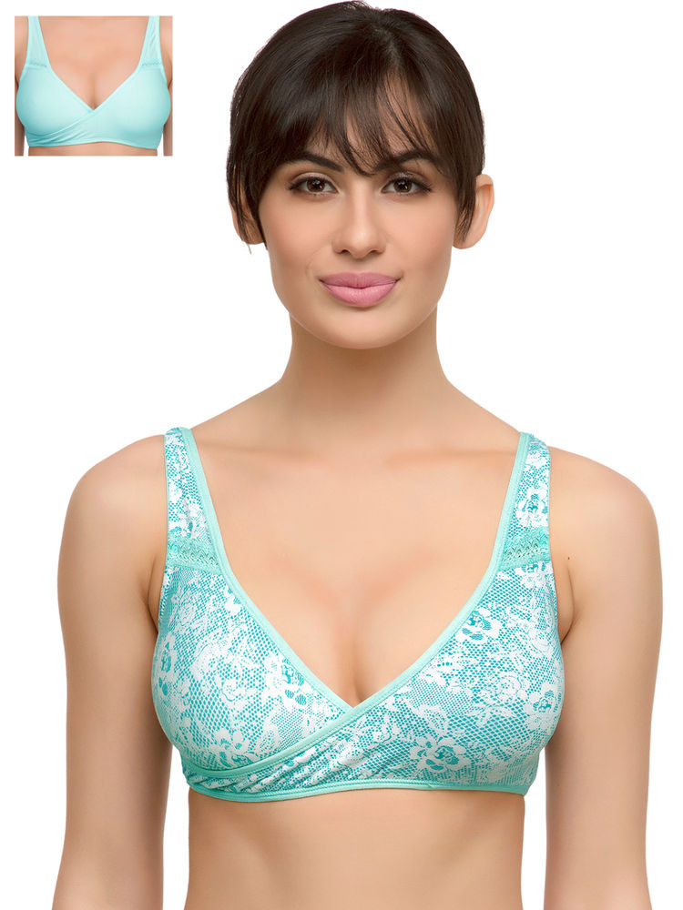 Inner Sense Inner Sense Organic Antimicrobial Sleeping/Feeding Bra Pack Of 2 - Blue-picture-15