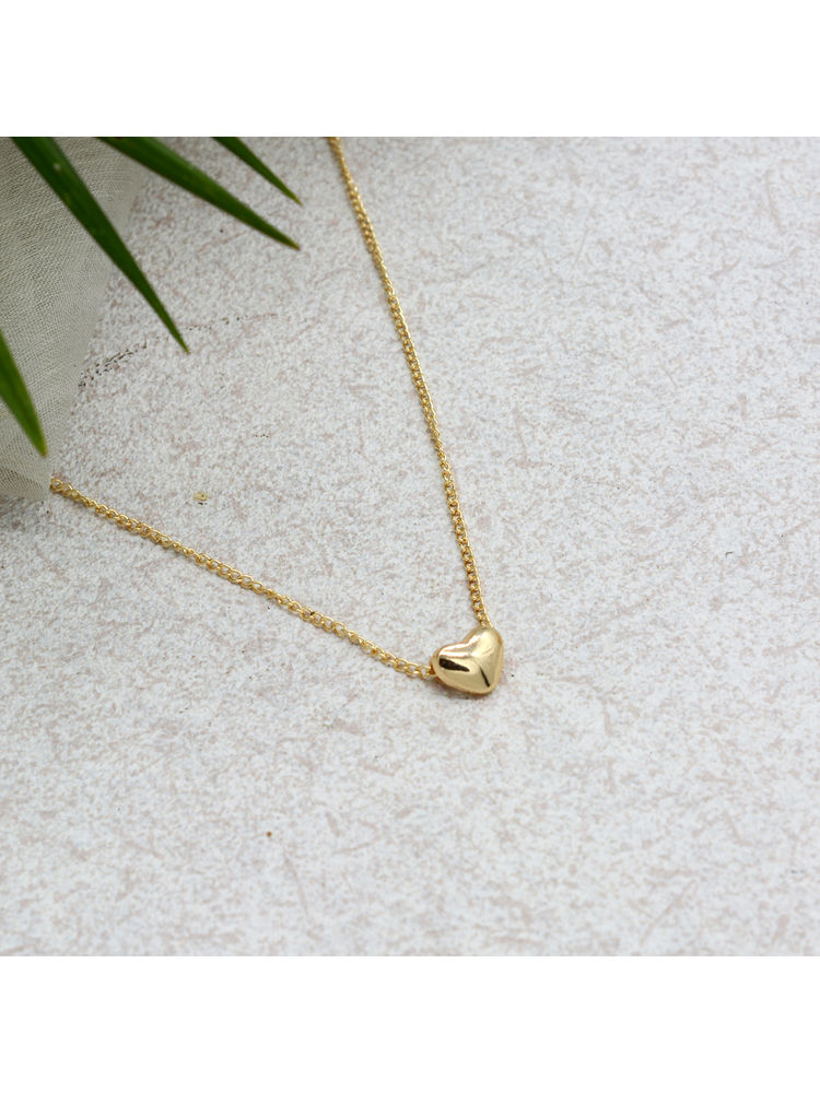 Joker & Witch Minimal Heart Gold Pendant-picture-11