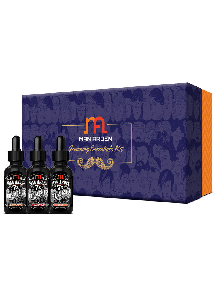 Man Arden 7x Grooming Essentials Beard Oil Gift Box-image-42