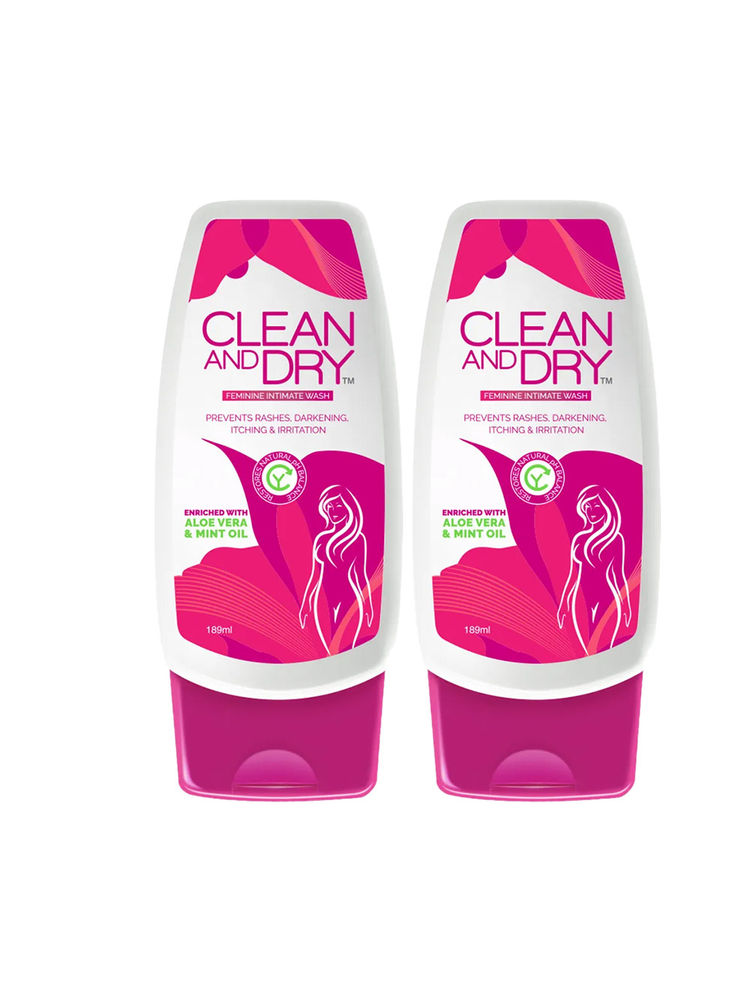 Clean & Dry Feminine Intimate Wash - Pack of 2