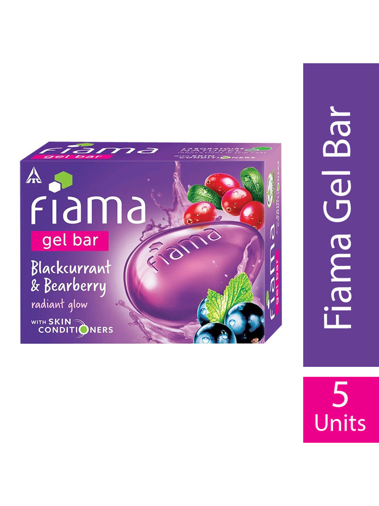 Fiama Blackcurrant & Bearberry Gel Bar- Pack of 5 Combo