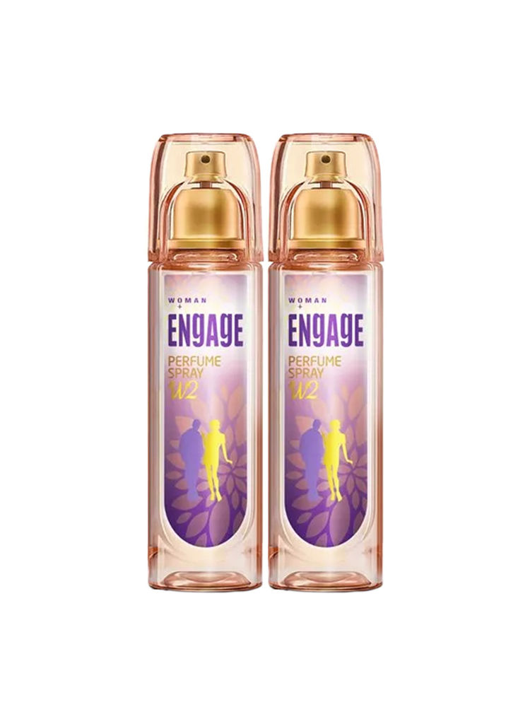 Engage W2 Perfume Combo, Floral & Fruity, Skin Friendly, Long-Lasting