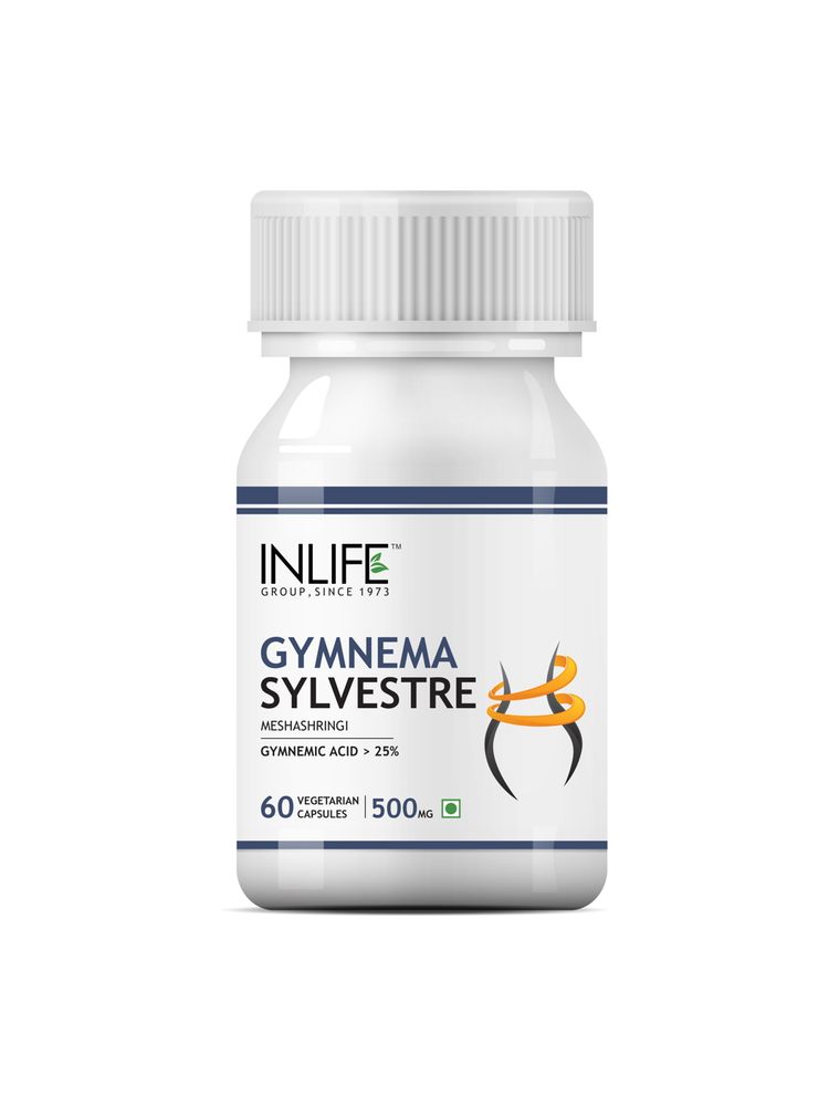 INLIFE Gymnema Sylvestre, 500mg, 60 Vegetarian Capsules Maintains Sugar Levels-picture-22