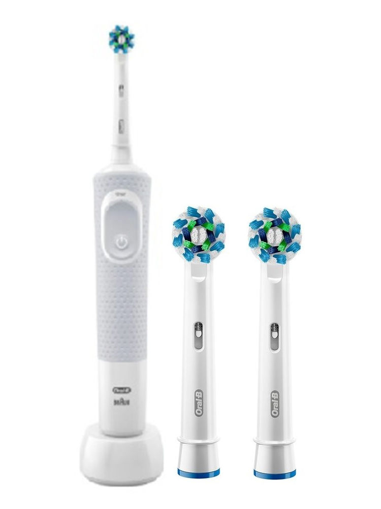 Oral-B Vitality Cross Action Electric Rechargeable Toothbrush + Brush Heads for 9 Months