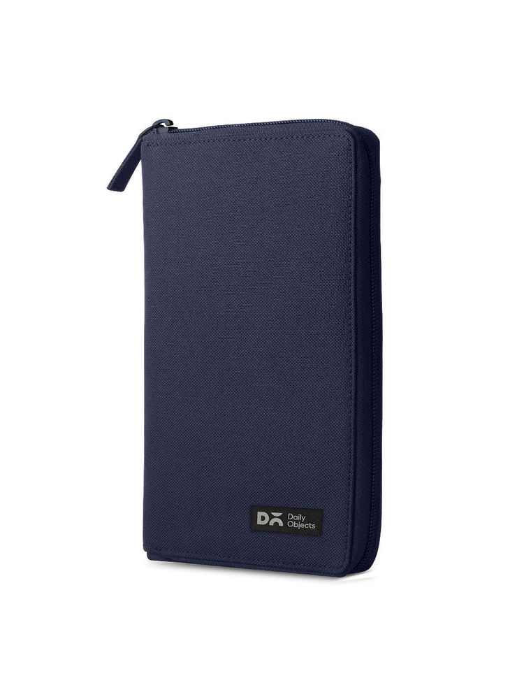 DailyObjects Blue Ballistic Nylon Organizer Passport Wallet