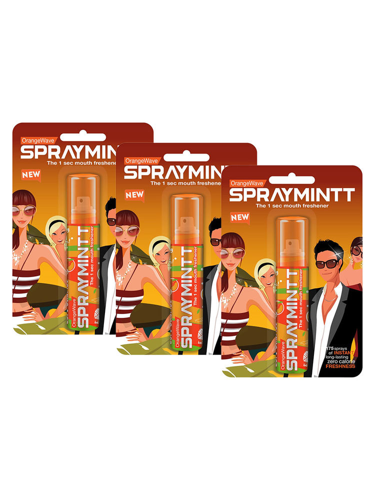 Spraymintt Mouth Freshener Orangewave - Pack of 3-picture-11