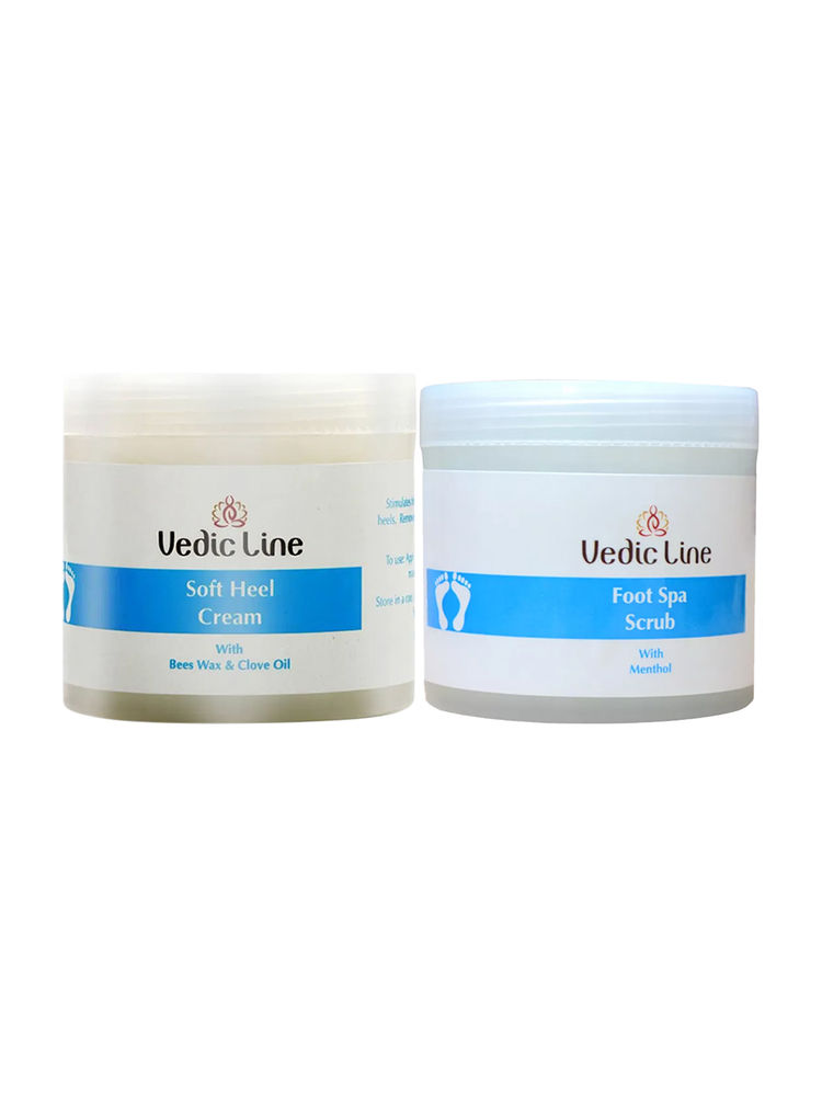 Vedic Line Soft Heel & Foot Spa Scrub Combo
