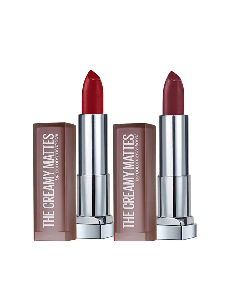 Maybelline New York Color Sensational Creamy Matte Lipstick - Divine Wine + Burgundy Blush-picture-34