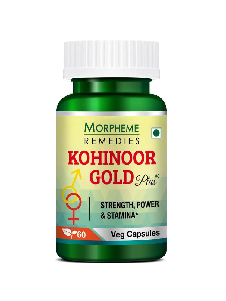 Morpheme Remedies Kohinoor Gold Plus For Strength-power & Stamina (60 Veg Capsules)-image-40