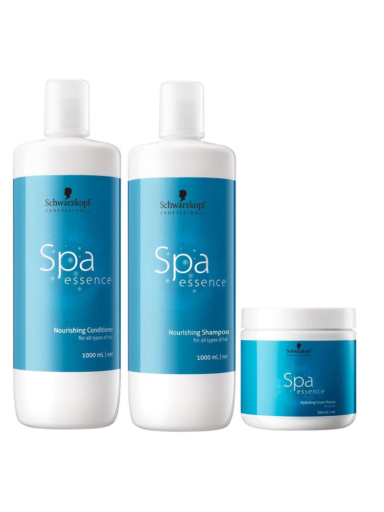 Schwarzkopf Professional Bonacure Scalp Genesis Spa Essence Nourishing Shampoo, Conditioner with Hydrating Cream Masque Combo