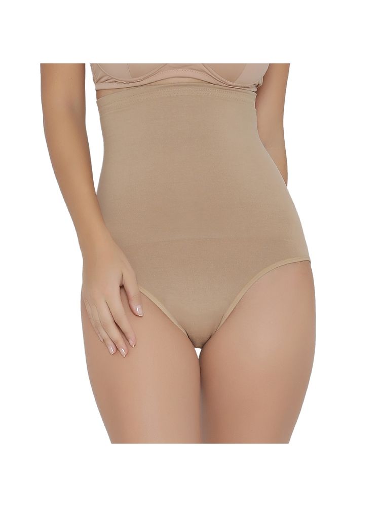 Clovia Tummy Tucker In Beige - Nude-image-17