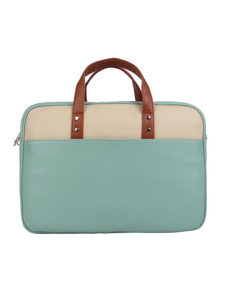 Toteteca Colorblock Laptop Bag - Green-picture-18