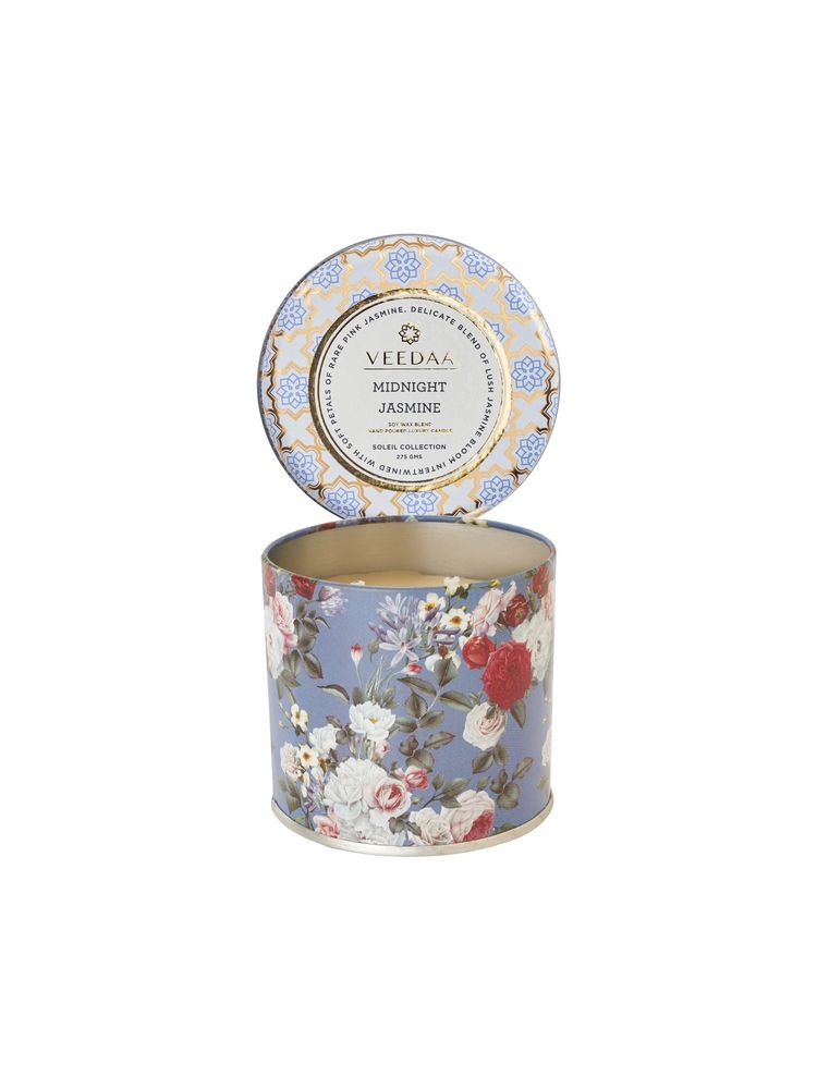 Veedaa Midnight Jasmine Mason Tin Scented Candle
