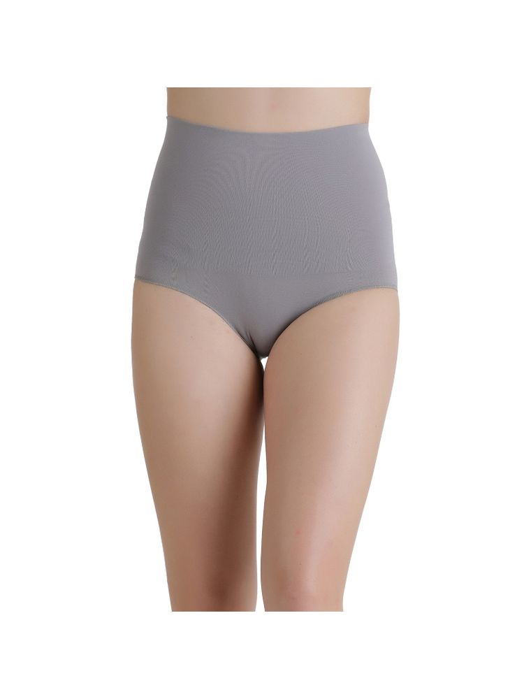 Zivame Everyday Shaping Cotton Midwaist Seamless Hipster Panty - Grey (2XL)-picture-11