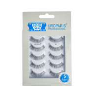 Uroparis Human Hair Eyelashes 55 - Black