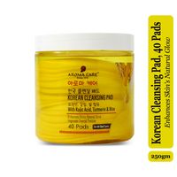 Aroma Care Korean Cleansing Pad with Kojic Acid, Easy Travel Friendly, For All Skin Types - 40 Pads