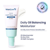 WishCare 2:1:3 NMF Oil Free Water Gel Moisturizer for Oily & Acne Prone Skin with Niacinamide & Cica