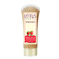 Lotus Herbals Berryscrub Strawberry & Aloe Vera Exfoliating Face Wash, Blackhead Removal