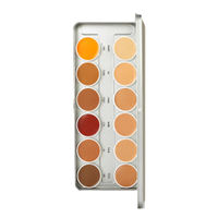 Stars Cosmetics 12 Colour Shades Palette For Face Makeup Matte Finish - Multicolor