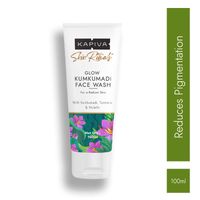 Kapiva Kumkumadi Glow Face Wash Reduces Pigmentation & Dark Spots, 0% Parabens, Sulfates