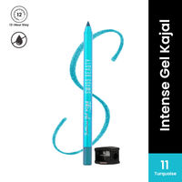 Swiss Beauty Intense Gel Kajal 12-Hour Stay Smudge-Proof with Sharpener