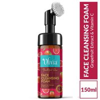 Olivia Youthful Glow Face Cleansing Foam –With Grapefruit Extract & Vitamin C for Bright, Even Skin