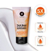 SUGAR Tan Ban 1% Kojic Acid Sunscreen Lightweight Cream SPF 60 PA++++