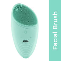 Nykaa Naturals CleanTouch 2 in 1 Face Brush & Massager for Cleansing & Exfoliation - Green