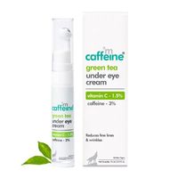 MCaffeine Vitamin C Green Tea Under Eye Cream with 3% Caffeine to Reduce Fine Lines & Dark Circles