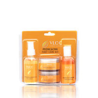 VLCC Pedi Glow Foot Care Kit - Scrub, Cleanser, Cream & Spray