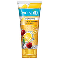 Everyuth Naturals Face Wash - Brightening Lemon & Cherry, Suits all Skin Types, Paraben Free-image-2