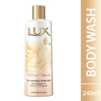 Lux Velvet Touch Bodywash 240ml + 1 Loofah Free