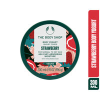 The Body Shop Strawberry Body Yogurt, 48-Hour Hydration, Strawberry Oil & Shea Butter
