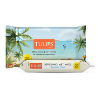 Tulips Refreshing Wet Wipes Summer Fresh Fragrance