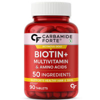 Carbamide Forte Biotin Tablets for Hair Growth with 50 Multivitamins for Women & Men, Tablets