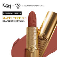 Kay Beauty x Falguni Shane Peacock Luxe Matte Lipstick - Peach Zardosi
