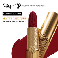 Kay Beauty x Falguni Shane Peacock Luxe Matte Lipstick - Ruby Banarasi